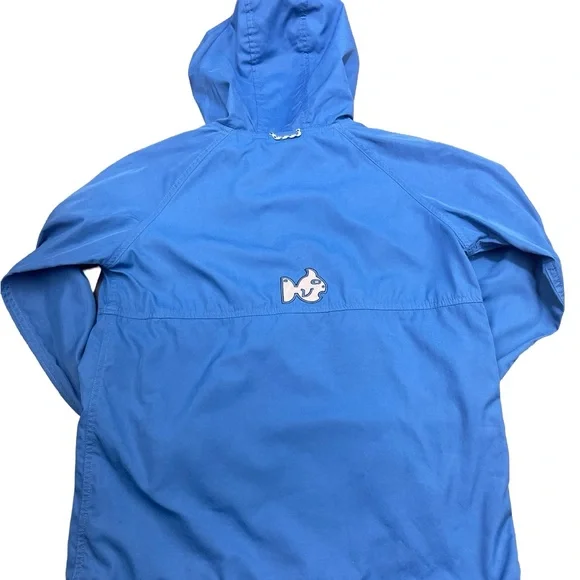 Prodoh Blue Hooded Windbreaker Anorak Jacket size 10 - Picture 2 of 10